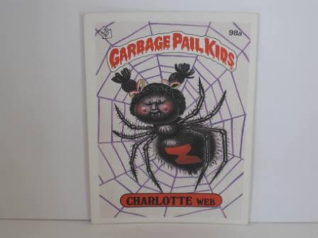 098a CHARLOTTE Web 1986 Topps Garbage Pail Kids Card